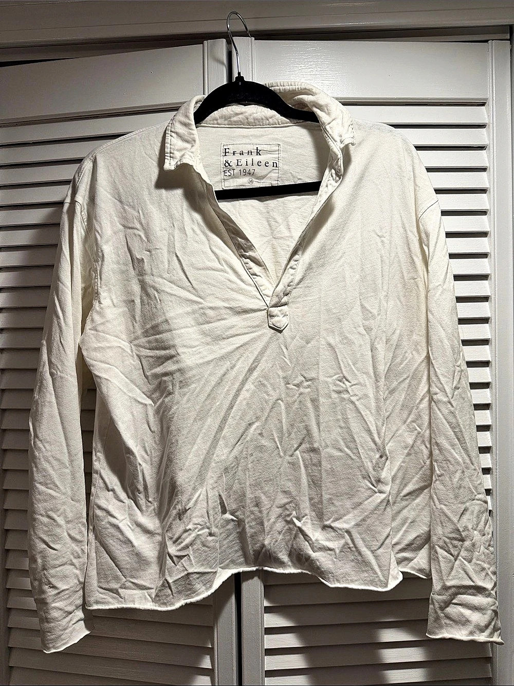 Frank & Eileen Patrick Popover Henley White Medium